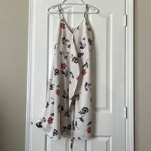 Semi Formal White Wrap Dress